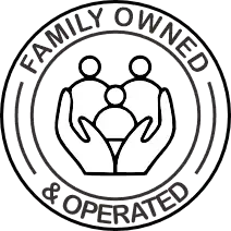 Family owned and operated badge